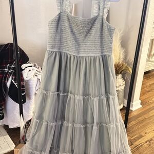 Elegant Gray Kids Dress